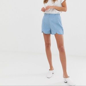ASOS Denim Culotte Shorts